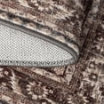 thumbnail image 5 of ARJINCUTE Distressed Vintage Low Pile Area Rugs 8'x10', Non-Slips Machine Washable Traditional Farmhouse Floor Carpet, Brown, 5 of 8