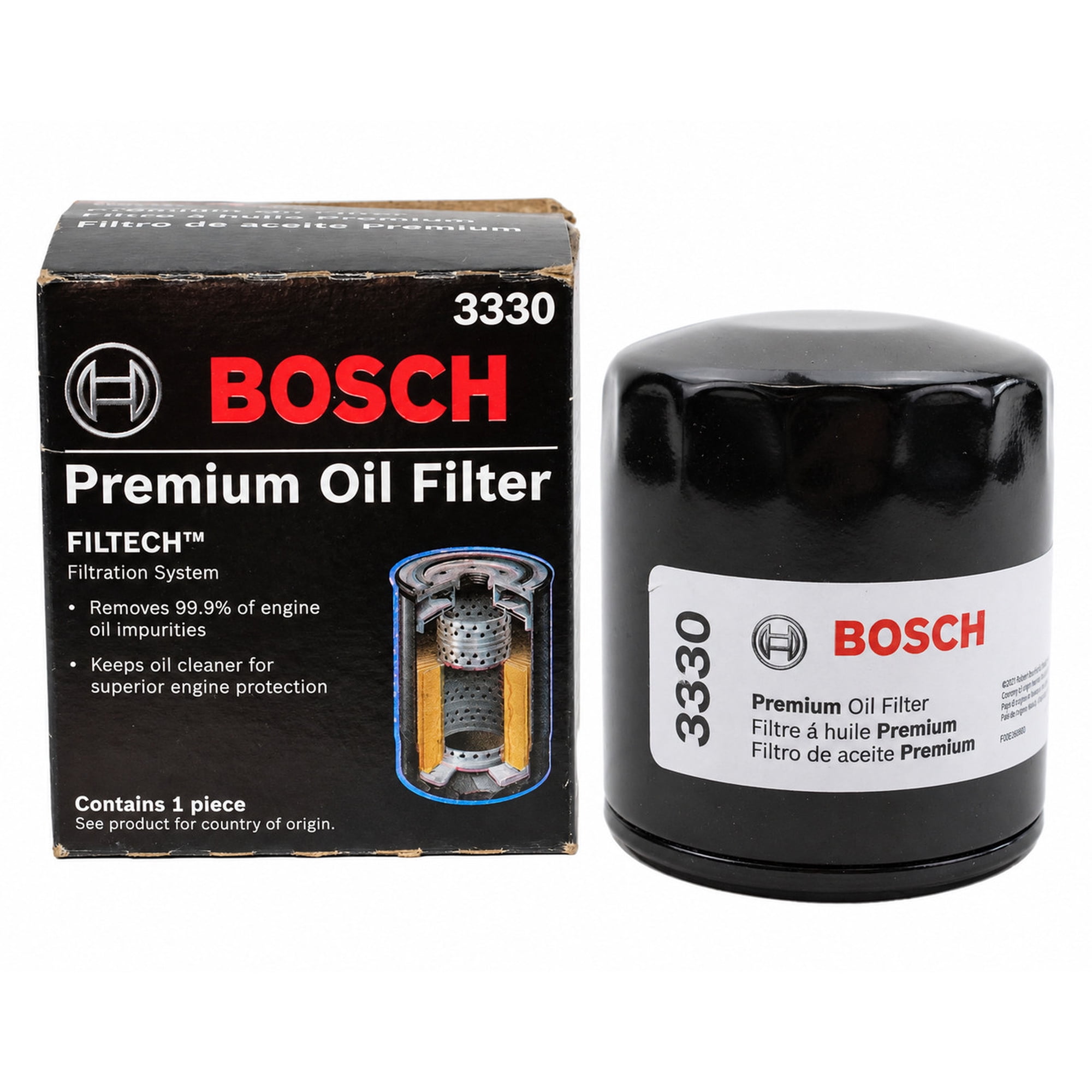 BOSCH OEM Oil Filter 3330 For SO-1002 Plymouth Horizon Reliant Voyager Sundance Caravelle Turismo 2.2 2.2L L4 1982-1990
