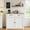 2 Doors & 2 Drawers-Gray, variant on Wooden Coffee Bar，Asofer Kitchen Pantry Storage Cabinet, Sideboard Buffet with Adjustable Shelf and 2 Drawers for Kitchen,Living Room,hallways,Retro/Gray