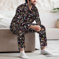thumbnail image 6 of KLL Daisies Flowers Sleepwear Mens Flannel Pajamas,Long Cotton Pj Set, 6 of 7