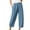 Blue, variant on Pejock Women's Wide Leg Pants Casual Trousers Straight Leg Drawstring Elastic High Waist Loose Comfy Trousers with Pockets Blue 4XL (US Size: 16)