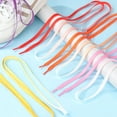 thumbnail image 4 of 120/140/160CM Unisex Drawstring Cross Braiding Strap Fashion Rainbow Shoe Laces Gradient ShoeLaces Sneakers Laces Bright Strings PINK 120CM, 4 of 8