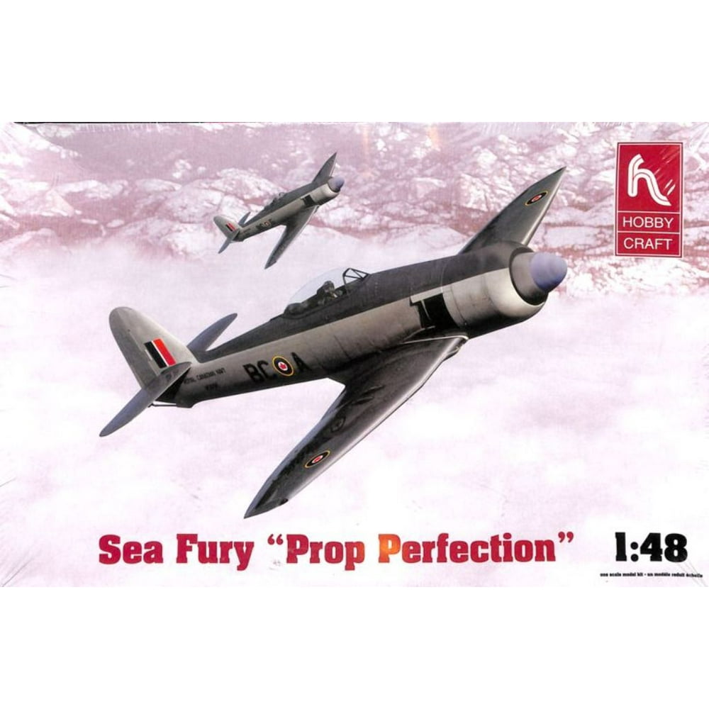 Hobby Craft 148 Sea Fury Prop Perfection Plastic Aircraft Model Kit 