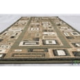 thumbnail image 2 of Handcraft Rugs-Modern Contemporary Brand New Area Rugs-Abstract Carpet with Frame/Boxy/Cube Pattern-Shed free Sage Green/Ivory/Mocha2x7 feet Runner, 2 of 4