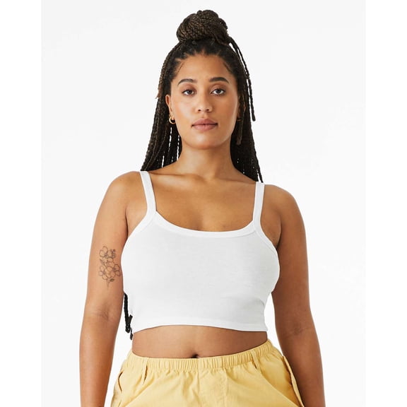 BELLA CANVAS Women�'s Micro Rib Spaghetti Strap Tank