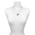 thumbnail image 3 of Delight Jewelry Silvertone Pebble Border Initial - Y Red Lucky Ladybug Necklace and Dangle Earrings Set, 3 of 6