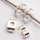 thumbnail image 2 of Conjunto de 25 Pares de Pendientes de Mariposa Bañados en Plata con Cierres Elegantes, 2 of 6