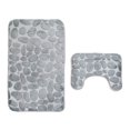 thumbnail image 1 of Non-slip Bathroom Mat+Water Absorbent U-shaped Toilet Rug, 1 of 2