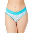 thumbnail image 2 of Kindly Yours Women's So Comfy Crossover Waist Thong Panties, 2-Pack, Sizes XS-XXXL, 2 of 8