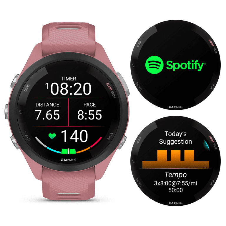 Garmin Forerunner 265S Music GPS Running Smartwatch, Pink Garmin Forerunner 265S Music GPS Running Smartwatch, Pink
