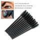 thumbnail image 2 of Paquete de 100 cepillos desechables para máscara de pestañas, extensión de pestañas, cejas y maquillaje (negro), 2 of 4