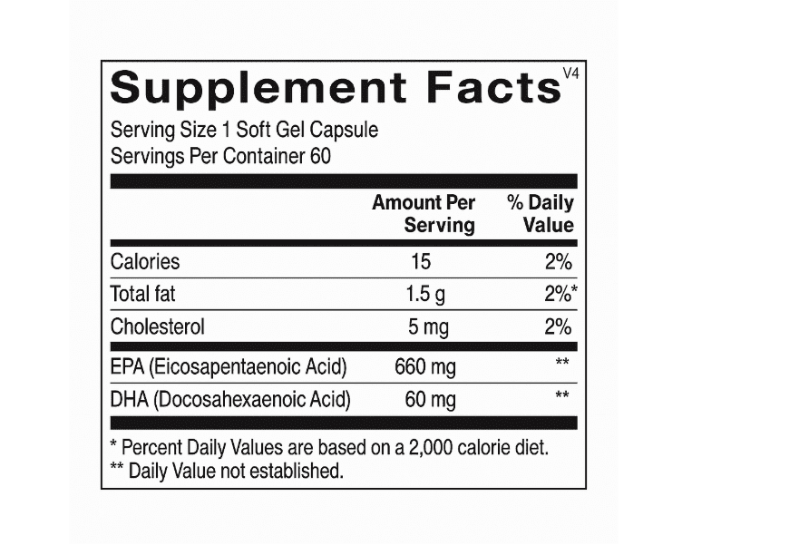 Ortho Molecular Products Orthomega Select EPA Omega Fatty Acid Supplement 60 Count