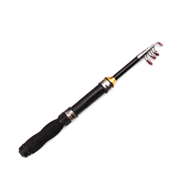 Barda giratoria telescópica Herramientas equipos pesca 1m-2.3m Tackle ultra duro ligero portátil