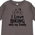 thumbnail image 4 of Inktastic I Love Biking with Daddy Boys or Girls Long Sleeve Toddler T-Shirt, 4 of 5