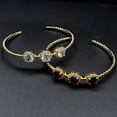 thumbnail image 4 of Guardurnaity de mujer Cadenas de circón de metal Brazalete Decoración de mano simple Apertura de novia Joyería para citas Joyas de cumpleaños Ropa, zapatos y accesorios Miscelánea Oro blanco Guardurnaity AP014471-01, 4 of 6
