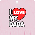 thumbnail image 4 of Inktastic I Love My Dada Girls Toddler Dress, 4 of 5