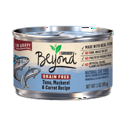 (12 pack) (12 pack) Purina Beyond Tuna, Mackerel & Carrot Recipe in Gravy Adult Wet Cat Food - (12) 3 oz. Cans