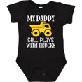 thumbnail image 3 of Inktastic Construction My Daddy Still Plays with Trucks Boys or Girls Baby Bodysuit, 3 of 5