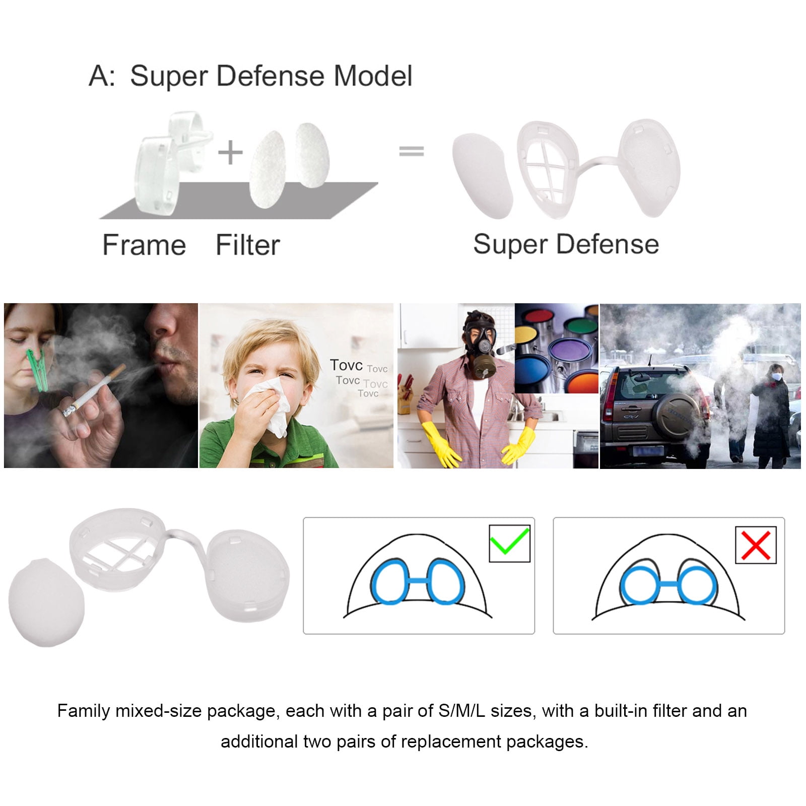 Buy Invisible Nasal Filter UltraBreathable Nasal Filters Nasal Filters