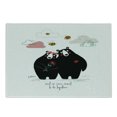 thumbnail image 1 of Saying Cutting Board, We Were Meant to Be Together Bears Couple, Decorative Tempered Glass Cutting and Serving Board, in 3 Sizes, by Ambesonne, 1 of 2