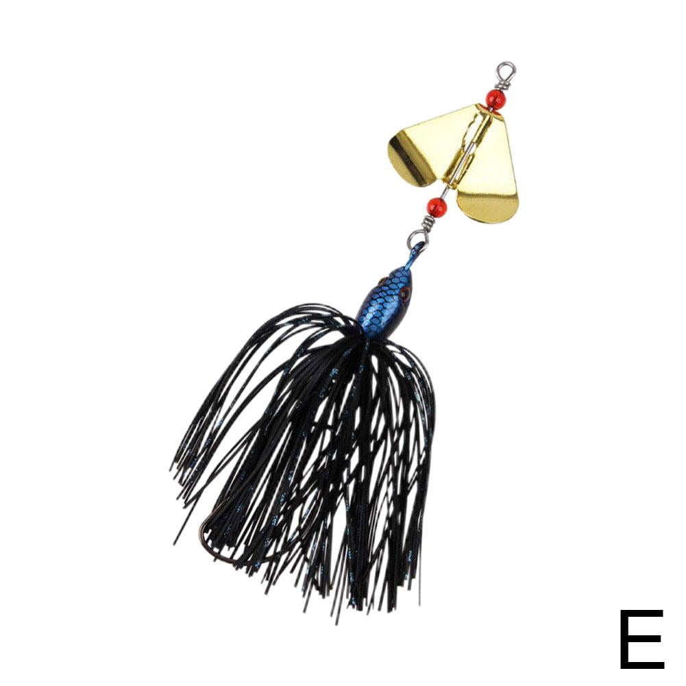 Spinnerbait Buzzbait Jigs Head Rubber Skirts Pike Bass New Bait Lure