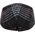 thumbnail image 4 of CoCopeaunts Newsboy Cap Woolen Plaid Mens Beret Ladies Beret Literary Youth Cabbie Hat Ivy Cap Peaked Cap Winter Hat, 4 of 7