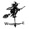 thumbnail image 1 of Weathervane Weather Wind Speed Weather Vane Vane Wind Direction Indicator Measuring Tool Garden Yard, Easy to Assemble Witch Black, 1 of 8