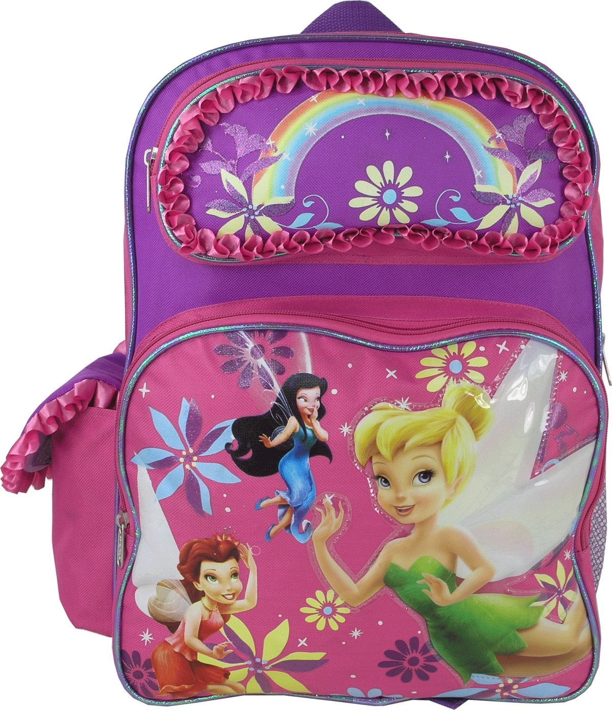 Backpack Disney Tinkerbell Fairy Pink 16" New 608903