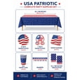 thumbnail image 2 of Festive Find Store Patriotic Disposable Paper Party Supplies Set for 24 Guests 100 Pieces, 2 of 6
