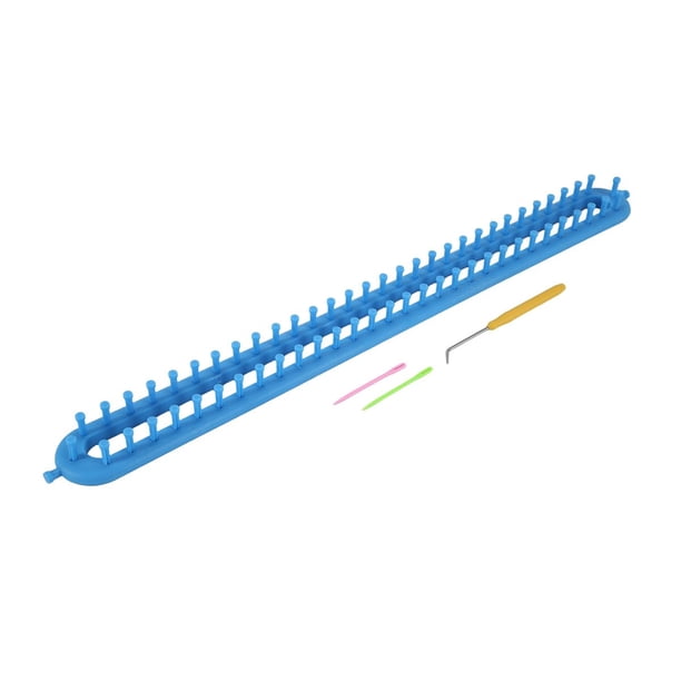 Telar Rectangular para Tejer Bufandas con Gancho y Dispositivo Tejer, 58 cm