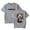 Gray, variant on Terrifier T-shirt Cool Printed Role Playing Neutral Round Neck Short Sleeve Fashion Trendy Clothing