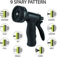 thumbnail image 7 of Expandable Garden Hose - 100 FT - with Multi Pattern Spray Nozzle – Durable, Flexible, Multipurpose (Black), 7 of 7