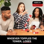 Buzzed Tower, Stack-and-Sip Adult Drinking Game for Game Night Parties, Tailgates, and Bachelor Parties by What Do You Meme?