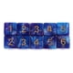 thumbnail image 2 of 10 piezas D6 16 mm acrílico claro - cubos traducidos - accesorios para juegos de fiesta, Azul púrpura, 2 of 7