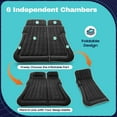 thumbnail image 3 of SUV Air Mattress Camping Bed Cushion Pillow Portable Inflatable Car Air Bed with Inflatable Pump Soft Flocked Surface Sleeping Pad Mattress for Car Road Trips & Outdoor Camping (Black), 3 of 9