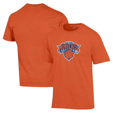 Men s Champion Orange New York Knicks Jersey T-Shirt