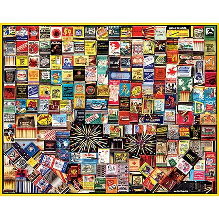 White Mountain Puzzles Matchbox Collage Jigsaw Puzzle, 1000-pieces