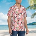 thumbnail image 6 of Rat Terrier Dog Floral Flower Men'S 3d Print Casual Button Down Shirts, Novelty Hawaiian Short Sleeves M, 6 of 7