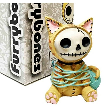 Furrybones Mao Mao Yarn Entangled Kitty Cat Cute Skeleton Monster Ornament Figurine