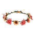 thumbnail image 2 of Diadema Baoblaze Rosa flor Guirnalda Festival naranja, 2 of 6