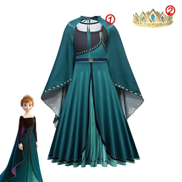 Disfraz de Frozen de Disney para niñas, vestido de princesa con lentejuelas blancas, traje de baile de malla, ropa de carnaval, Cosplay para niños, Reina de la nieve, Elsa y Anna Fivean unisex