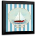 thumbnail image 1 of Murray, Danielle 20x20 Black Modern Framed Museum Art Print Titled - Nautical and Nice Sail Boat, 1 of 5