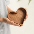thumbnail image 5 of Solid Wood Serving Tray for Candy and Dried Fruit Stackable Display Dish Natural Whole Wood Design, 5 of 9