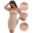 thumbnail image 3 of DARING DIVA Women's Push-Up Strapless Bandeau Tummy Control Slip XXL Beige, 3 of 6