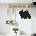 thumbnail image 2 of Unique Bargains Pot Holders Heat Resistant Kitchen Gloves Black 4.7x13.8inch, 2 of 7