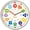 Silver, variant on TIMESS 10" Kids Educational Wall Clock, Silent Analog Learning Clock, Wood Grain