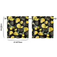 thumbnail image 4 of I Love Lemons Kitchen Curtains - 2 Pack Bright Yellow Fruit & Flower Tier Curtains, Retro Vintage Style Window Panels with Rod Pocket, 27.5x24 Inch, 4 of 4