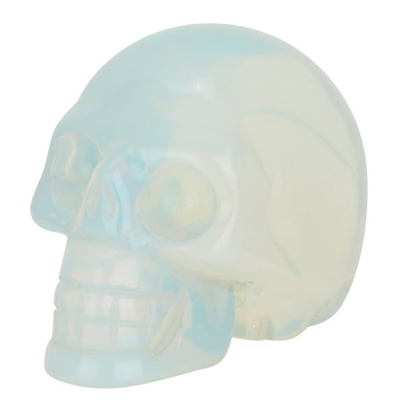 FYBTO Natural Crystal Skull Semi precious Fine Carved Innovative Ghost Head Stone(Opal)-090502
