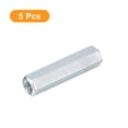 thumbnail image 3 of Unique Bargains 5pcs M6x10x40mm Coupling Nuts - Galvanized Carbon Steel Hex Threaded Rod Coupler, (New), 3 of 4
