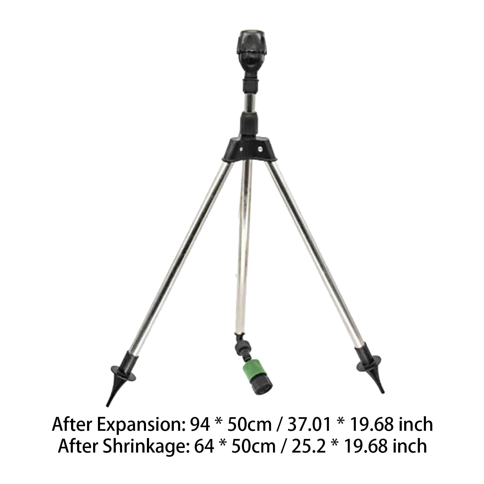 Suodoka Tripod Sprinklers for Yard Rotating 360 Degree Large Area Coverage Telescopic Support Adjustable Garden Water Sprinkler US Thread 37.02 inches / 94 cm